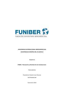 IP2804 - Planeación y Distribución de Instalaciones