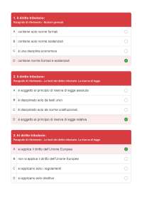 Tutte le 230 domande di Diritto tributario - 2024/25 - Management LM-77 Mercatorum