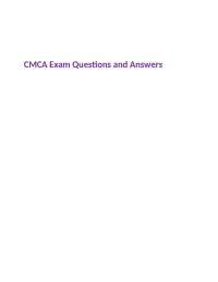 CMCA Exam Questions and Answers: Community Association Management
