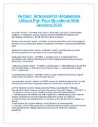 Virginia Tattooing Regulations: Questions and Answers