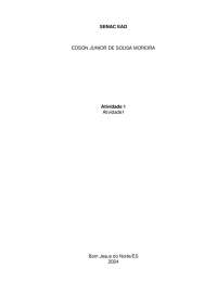 UC 6 Atividade 1 SENAC EAD RS