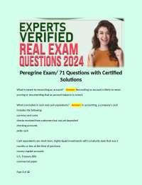 Accounting and Business Exam Questions and Answers