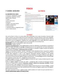 Sbobine di fisica per la scuola primaria e dell'infanzia. Prof. Onofrio Battaglia, SFP