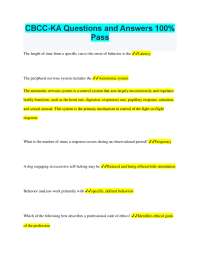 CBCC-KA Questions and Answers 100% Pass