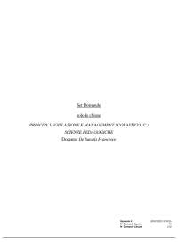 Chiuse 2025 PRINCIPI, LEGISLAZIONE E MANAGEMENT SCOLASTICO (C.) De Sanctis Francesco