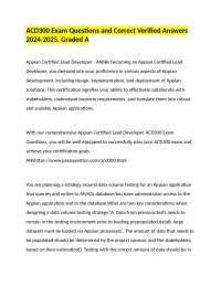 Appian Certified Lead Developer (ACD300) Exam Questions and Answers