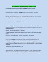 NR 509 Midterm Exam Review 100% Verified A+ 2024