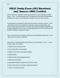EDAC Study Exam: 304 Questions and Answers - Evidence-Based Design in Healthcare