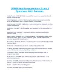 UTMB Health Assessment Exam 3: Cardiovascular System Questions and Answers