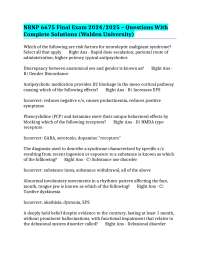 NRNP 6675 Final Exam 2024/2025 - Questions With Complete Solutions (Walden University)