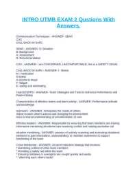 Communication Techniques in Healthcare: UTMB Exam 2 Questions and Answers