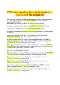 WD Data Loading for Implementers + HCM Data Management