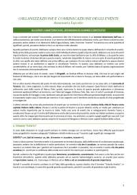 Gestione degli Eventi Culturali: Concept, Territorio e Comunicazione - Prof. Esposito