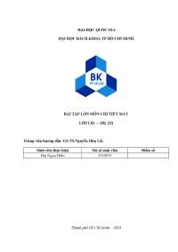 bài tập lớn chi tiết máy hcmut