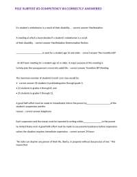 FELE Subtest #3 Competency #4: Educational Law and Policy