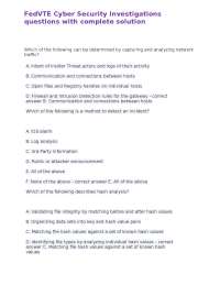 Cyber Security Investigations: Multiple Choice Questions and Answers