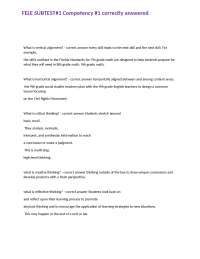 FELE Subtest #1 Competency #1: Educational Leadership and Assessment