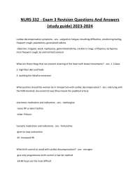 Cardiac Decompensation, STIs, and Perinatal Mood Disorders: Exam 3 Study Guide
