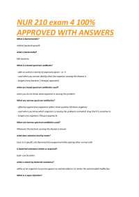 NUR 210 Exam 4: Microbiology and Infectious Diseases