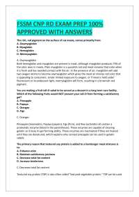 FSSM CNP RD EXAM PREP 100% APPROVED WITH ANSWERS