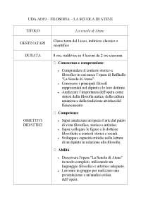 UDA AO19 – FILOSOFIA – LA SCUOLA DI ATENE