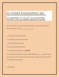55 POWER ENGINEERING 3B2 - CHAPTER 13 QUIZ QUESTIONS|CORRECTLY SOLVED