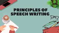 PRINCIPLES OF SPEECH WRITING