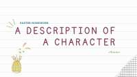pdf de la descripción de un personaje en inglés
