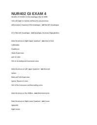 NUR402 GI EXAM 4 QUESTIONS AND ANSWERS