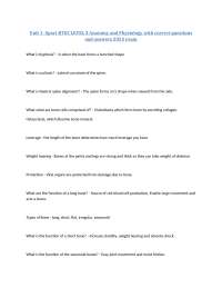 Unit 1- Sport BTEC LEVEL 3 Anatomy and Physiology with correct questions and answers 2025