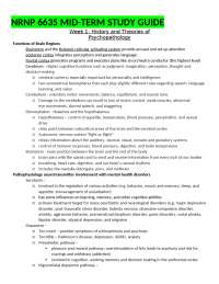 NRNP 6635 MID-TERM STUDY GUIDE