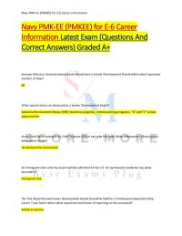 Navy PMK-EE (PMKEE) for E-6 Career Information: Questions and Answers