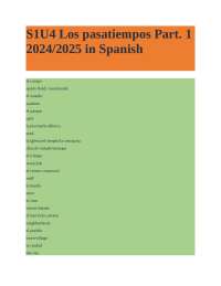 S1U4 Los pasatiempos Part. 1 2024/2025 in Spanish