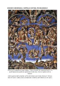 il giudizio universale di michelangelo