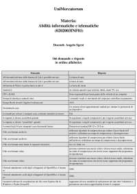 Abilità informatiche e telematiche - 166 domande e risposte