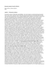 Riassunto del manuale capitoli 1,2,3,4,6,8,9,10