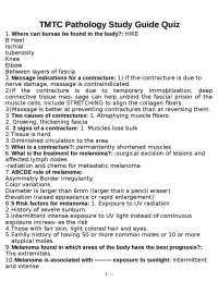 TMTC Pathology Study Guide Quiz