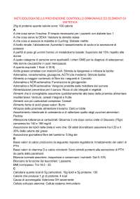 METODOLOGIA DELLA PREVENZIONE CONTROLLO ORMONAALE ED ELEMENTI DI DIETETICA