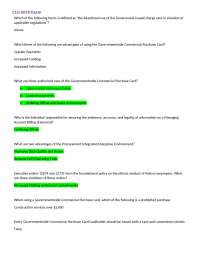 CLG 0010 Exam Questions and Answers