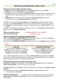 diritto della sicurezza sul lavoro - mod. 2 ROTA appunti + slide