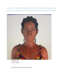 I Human Case NR601 WeeK #6 A 48 Year Old Female with Fatigue And Irritability Chamberlain