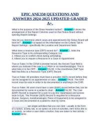 EPIC ANE350 QUESTIONS AND ANSWERS 2024-2025 UPDATED GRADED A+.