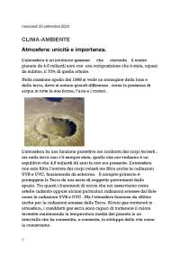 sbobine complete di appunti e slide AMBIENTE CLIMA E BIOSFERA