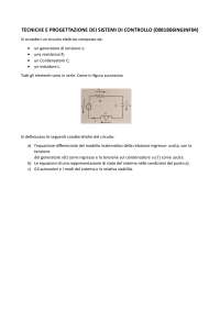 ELABORATO Tecniche e progettazione dei Sistemi di Controllo - Pasquale Cerrito - +2PT