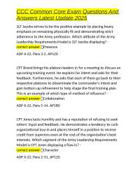 CCC Common Core Exam Questions And Answers Latest Update 2025