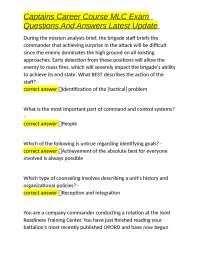 Captains Career Course MLC Exam  Questions And Answers Latest Update
