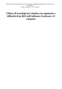 ANALISI DI UN CASO CRITICO - PROVA SCRITTA UNIPEGASO - PERCORSO ABILITANTE