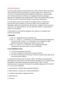 Riassunto del manuale assistente bagnanti FIN -> per piscina