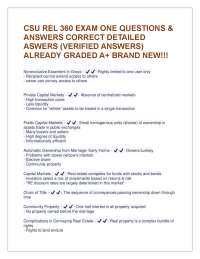 Real Estate Law Exam One Questions and Answers