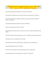 TDLR Esthetician State Board Mock Exam: 2024 with 100% Answers
